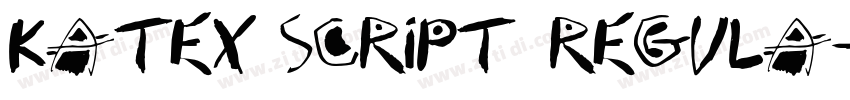 KaTeX_Script Regula字体转换
